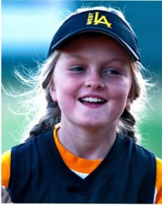 Clare turns 10 and plays shortstop for the Dodgers.