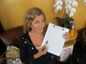 Me signing my life away.