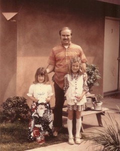 Gina and I with our dad Easter of 1971