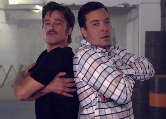 Brad Pitt Jimmy Fallon break dancing
