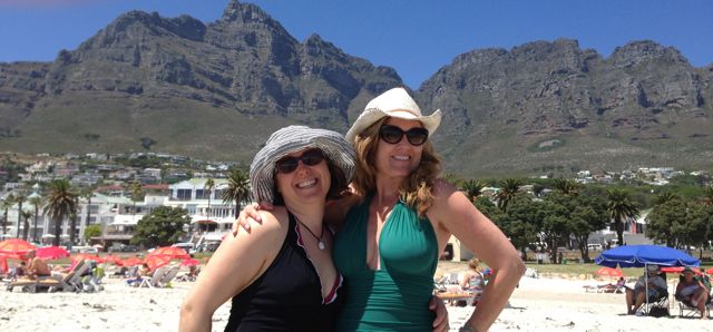 Jenna and I at the most beautiful beach in the world, Camps Bay.