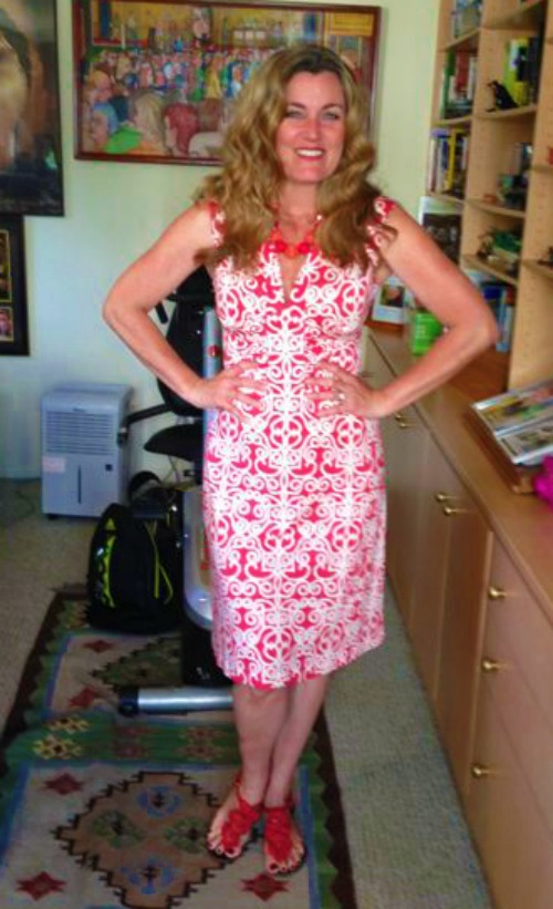 Dress #33 This is from blah blah blah. I've always really liked the color and it's super comfortable. But will show bloating on my off days.