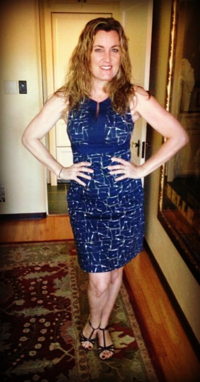 A notch-neck from Boden that I love. It's a little tight so I'm wearing it today to stop eating macaroons.