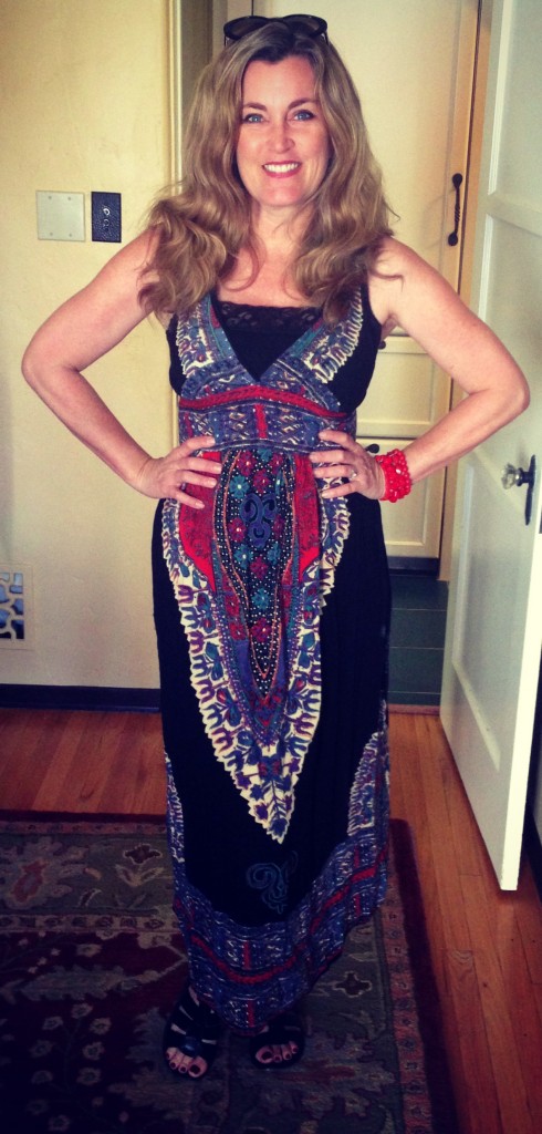 Another purchase on a road trip with the family to San Francisco. This was purchased in a little shop in Big Sur. When I wear it I feel the need to allow my armpit hair to grow out and put it in a French braid while eating peyote.