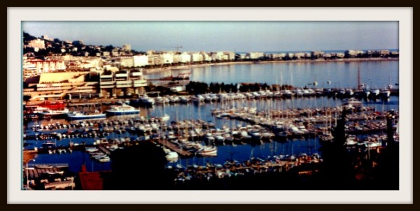 This is the harbor in Cannes. My view from my hotel suite.