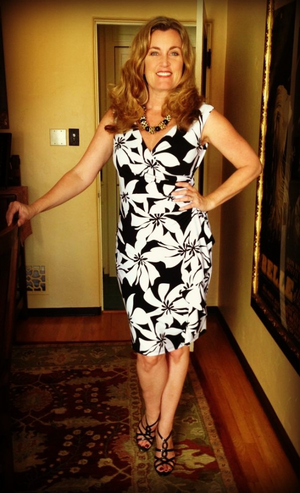 Dress #43 -- I purchased this a very long time ago so I'm not sure where I got it, but I love its silhouette.