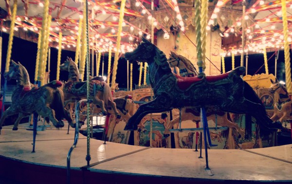 The carousel at the Place de la Concorde.